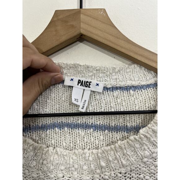 Coastal Nautical Minimalist Preppy Stripe Sweater XS Capsule Luxury Parisian Y2K - Picture 5 of 11